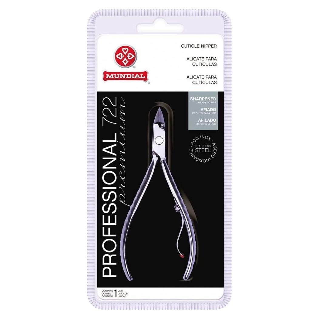 Alicates de Cutícula Mundial de Acero Inoxidable Plata