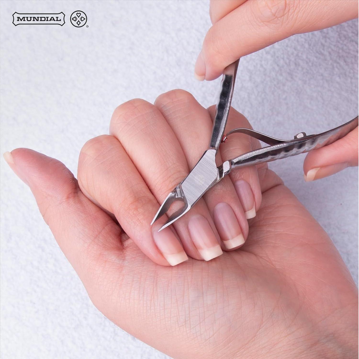 Alicates de Cutícula Mundial de Acero Inoxidable Plata