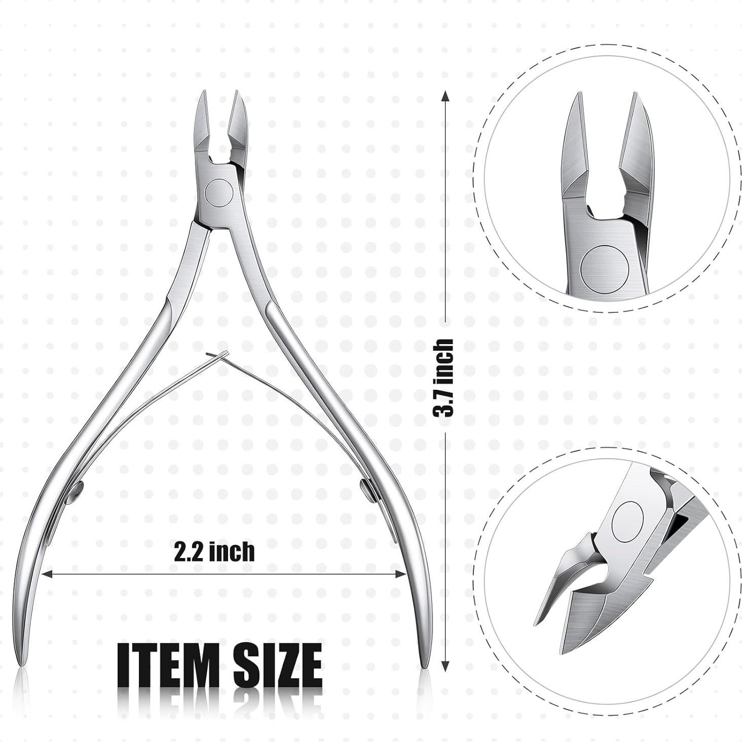 Set de 20 Cortadores de Cutículas Chumia Acero Inoxidable Plata