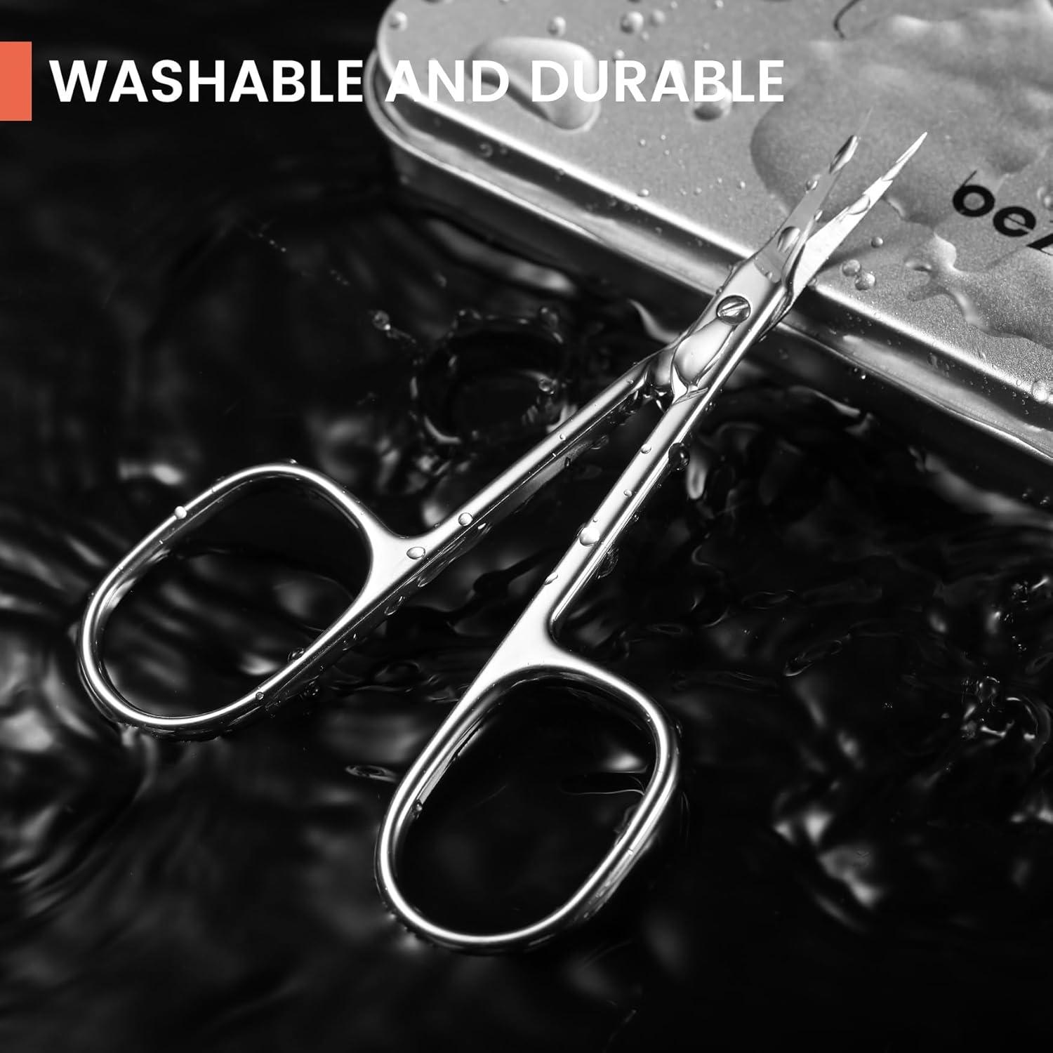 Tijeras Curvadas para Cutículas BEZOX - Acero Inoxidable 1.98 cm