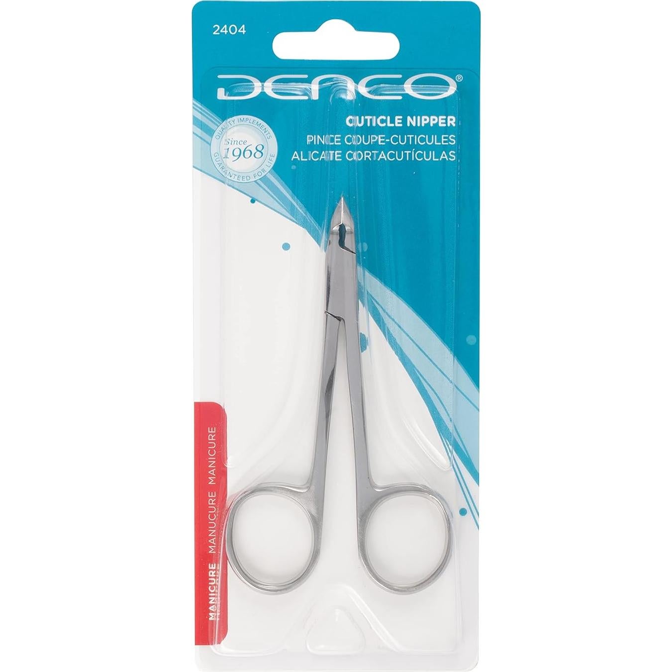 Cortador de Cutículas Estilo Tijera Denco 2404N Acero Inoxidable