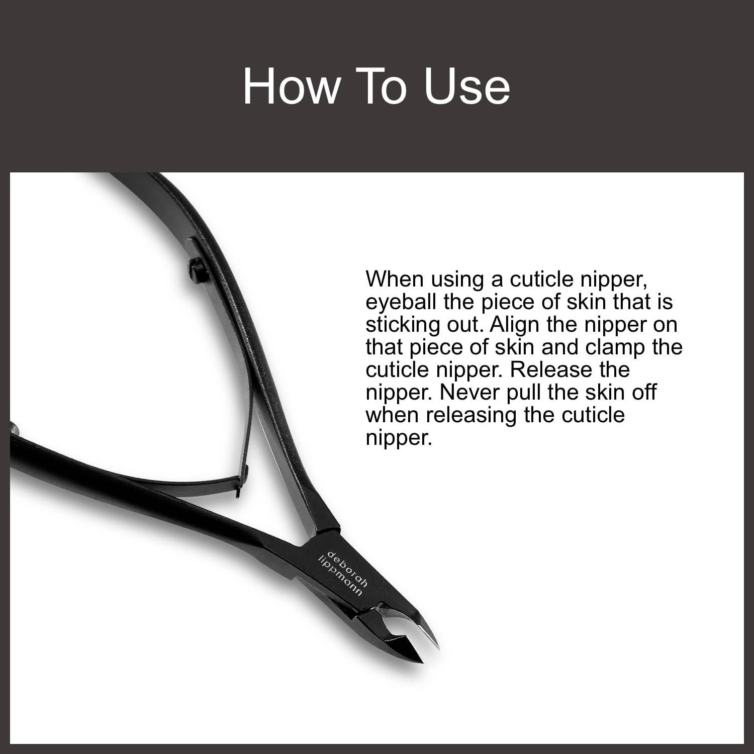 Cortaúñas de Cutícula Deborah Lippmann Acero Inoxidable 5mm