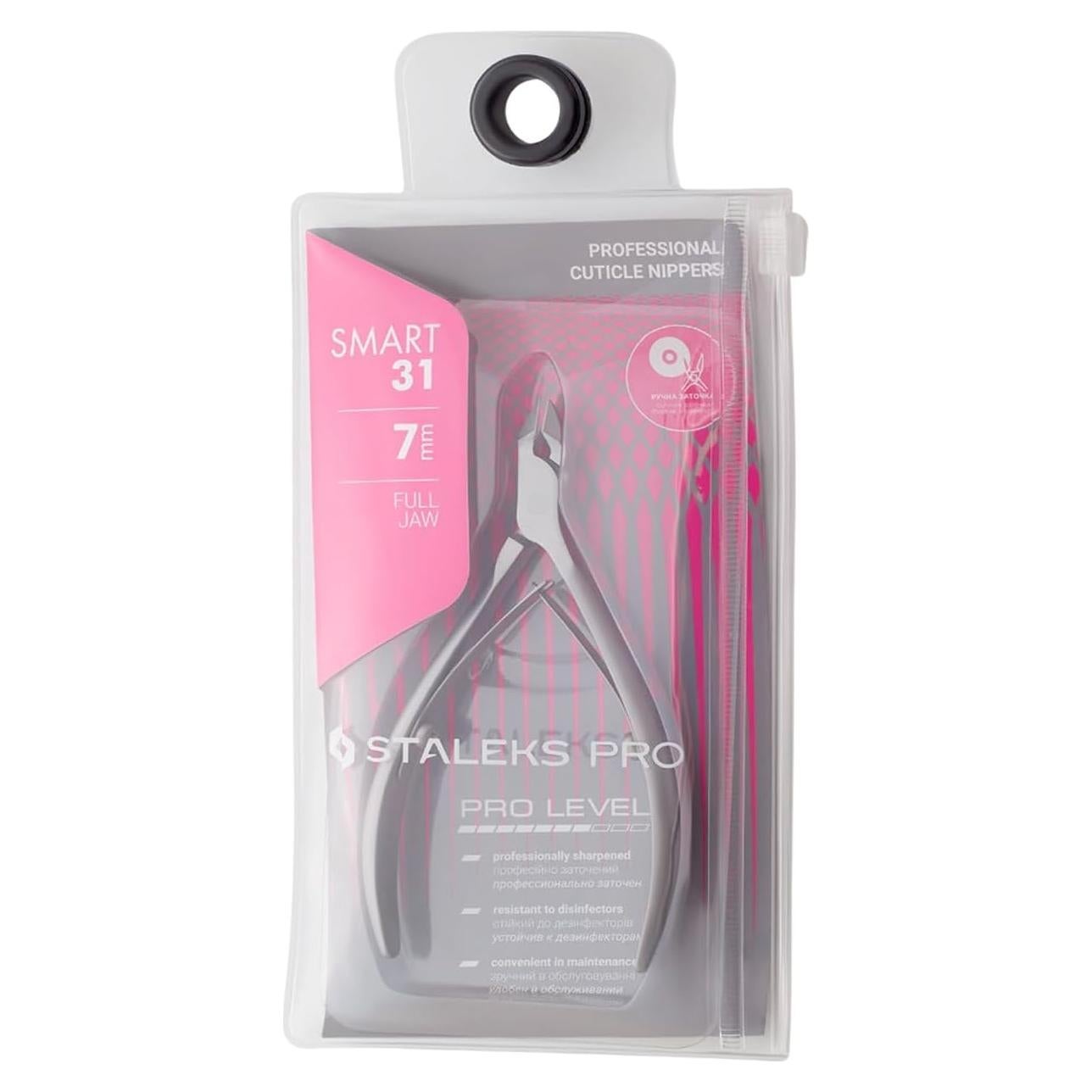 Cortador de Cutículas Staleks Pro SMART 31 - 7mm Acero Inoxidable