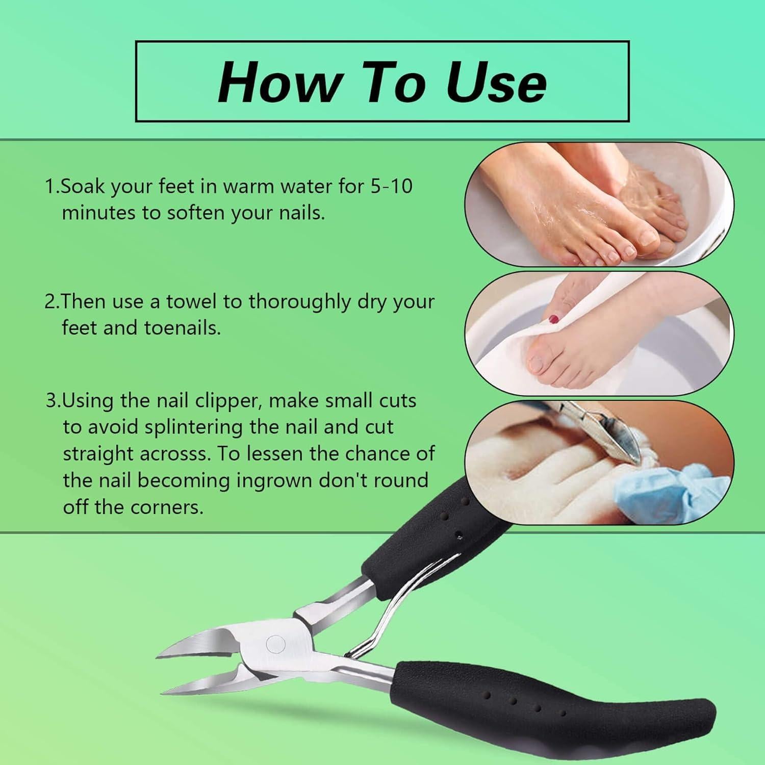 Cortador de Uñas Encarnadas Feiccier Profesional 15.2cm