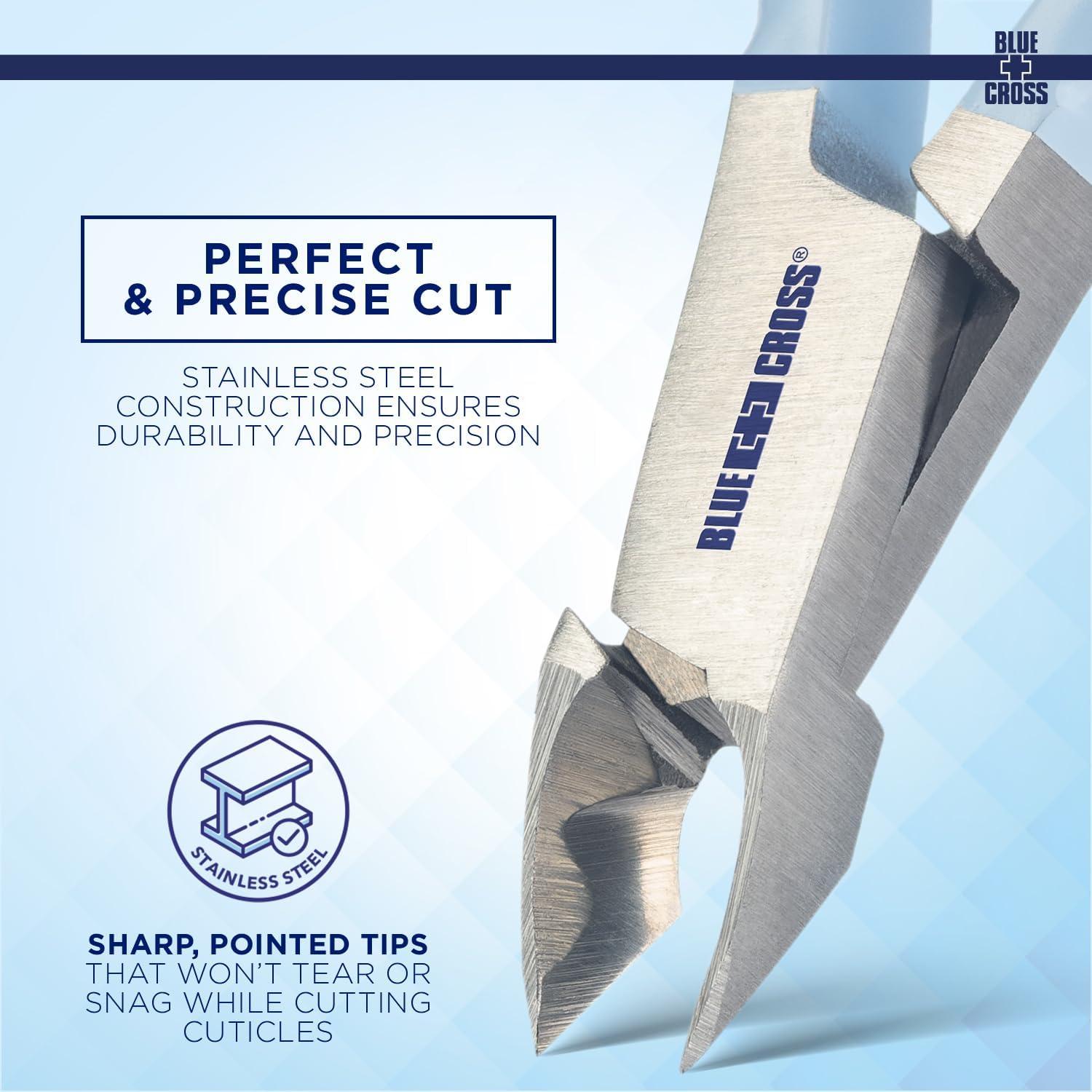 Cortador de Cutículas Blue Cross 6mm Acero Inoxidable Profesional
