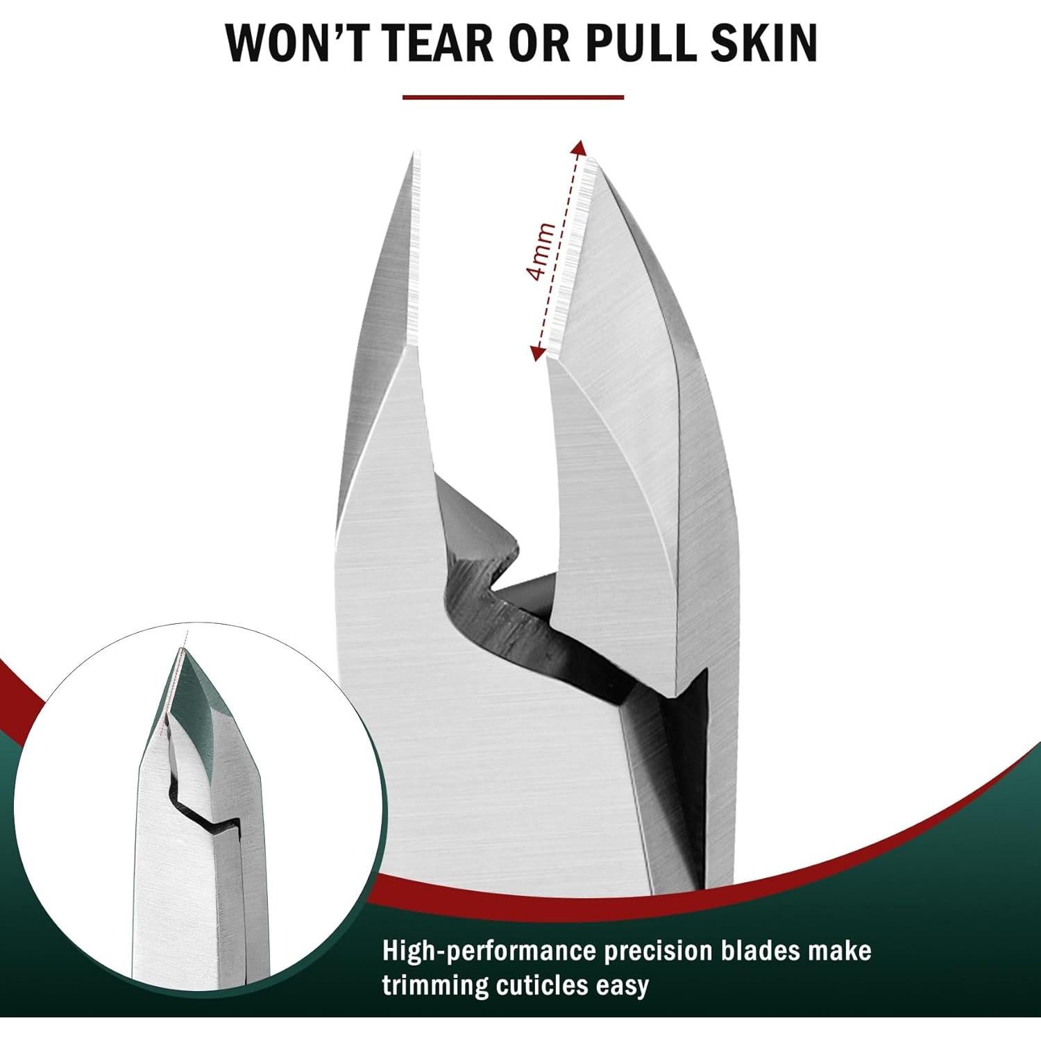 Cortador de Cutículas FVION 4mm - Acero Inoxidable Profesional