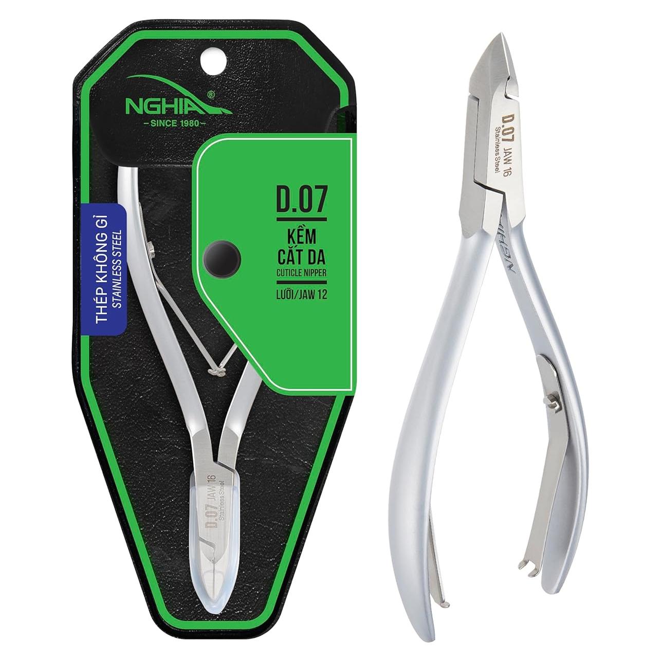 Cortaúñas NGHIA D-07 Mandíbula 12 Acero Inoxidable Ergonómico