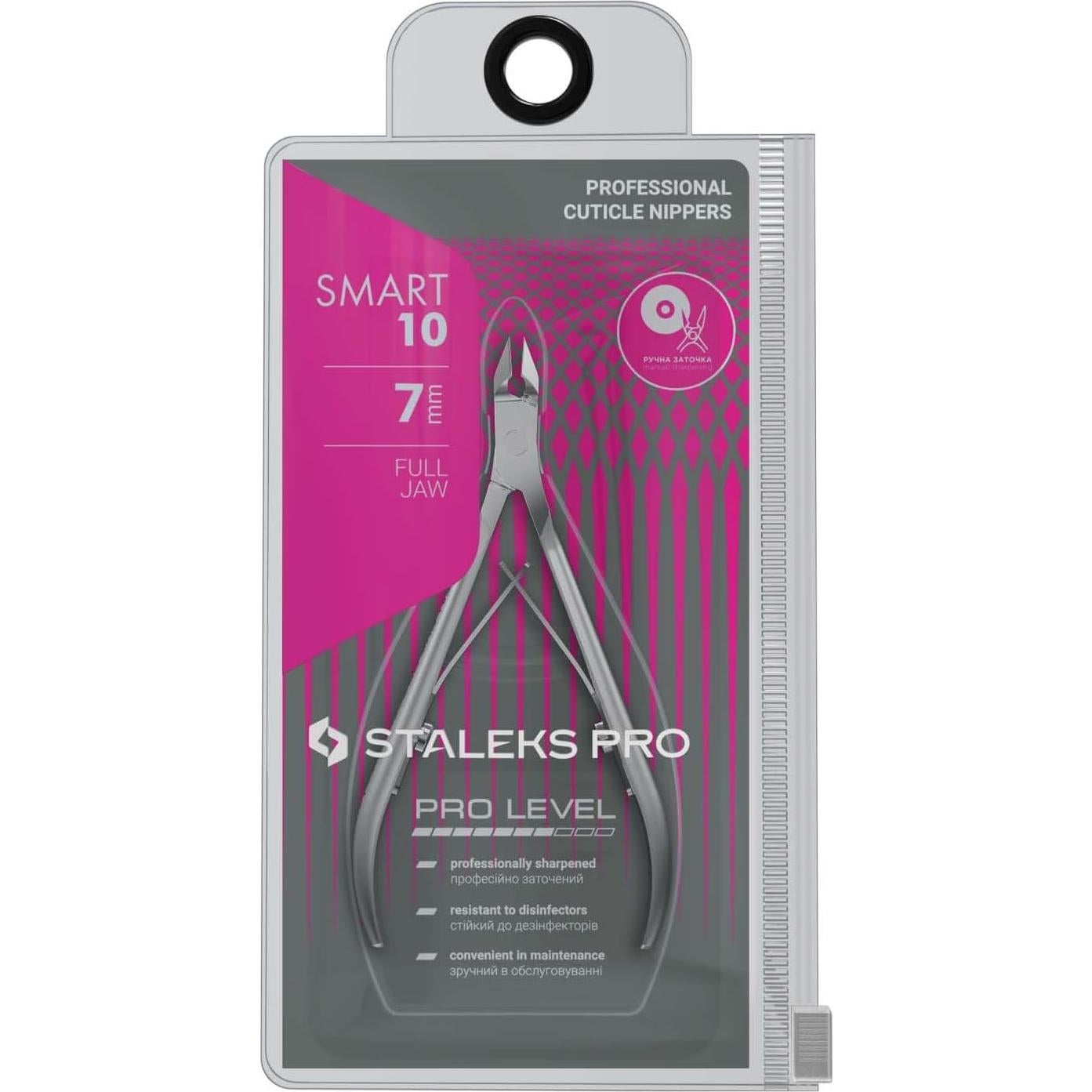 Cortador de Cutículas Staleks Pro NS-10-7 de Acero Inoxidable