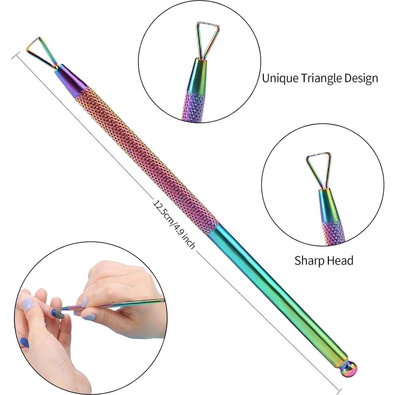 Set Cortador de Cutículas SoHai con Empujador y Lima - Colorido