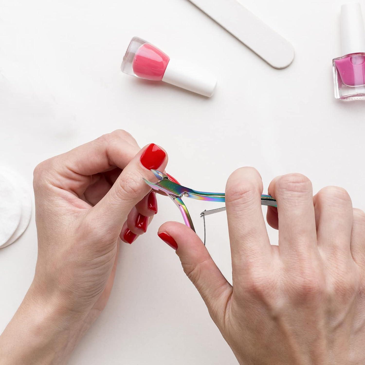 Set Cortador de Cutículas SoHai con Empujador y Lima - Colorido