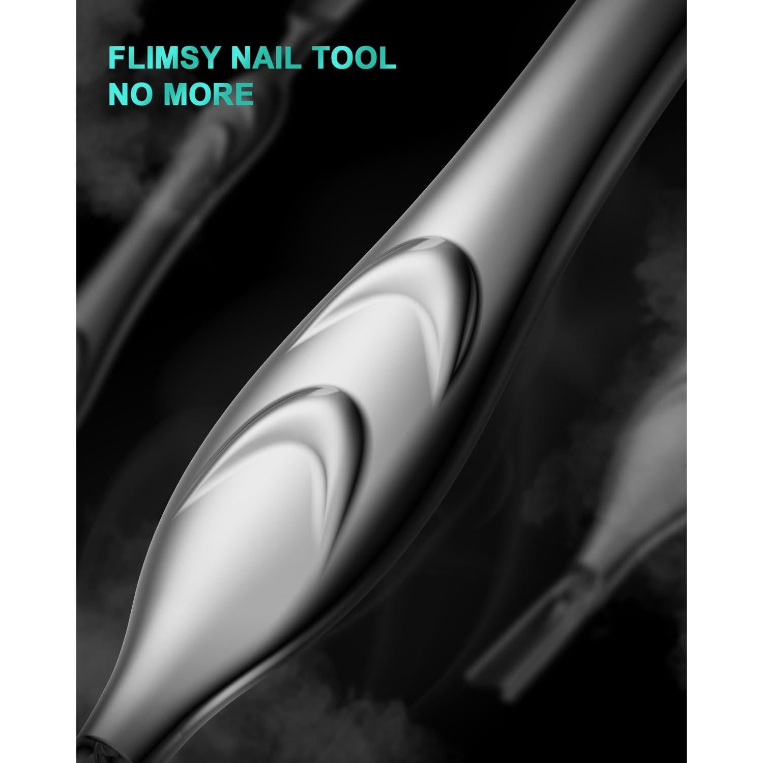 BEZOX Empujador de Cutículas 2 en 1 - Acero Inoxidable