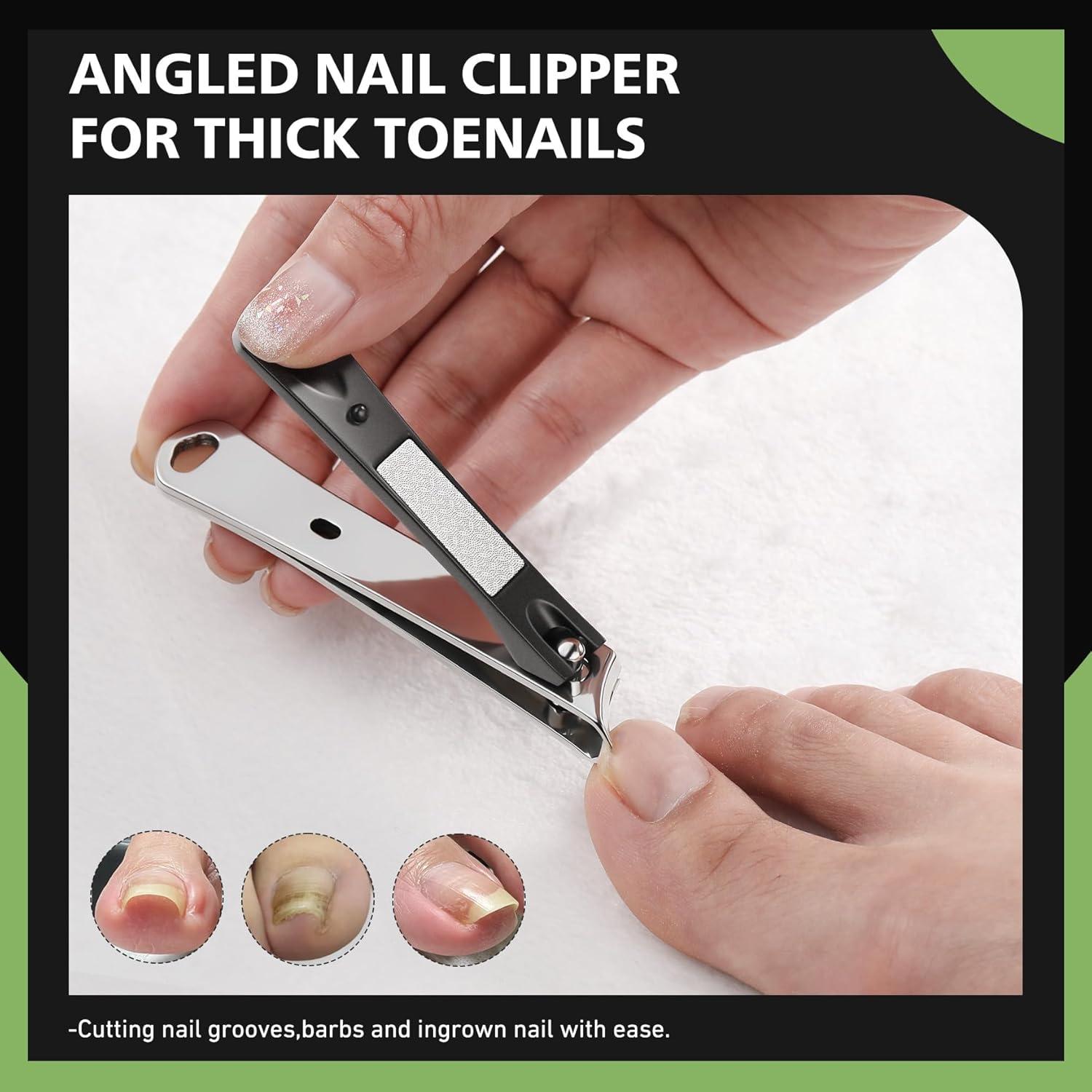 Cortauñas para Uñas Encarnadas BALUCA - Acero Inoxidable, Negro