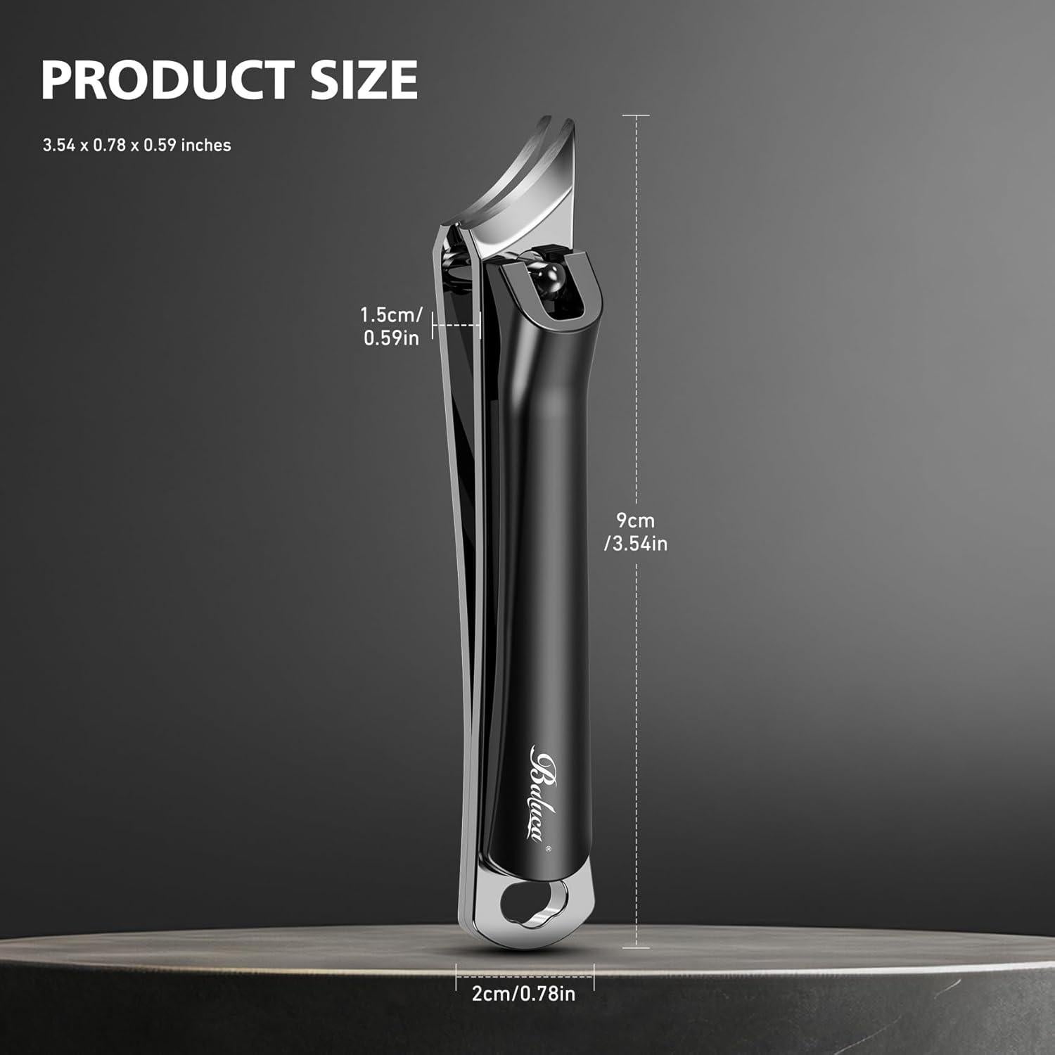 Cortauñas para Uñas Encarnadas BALUCA - Acero Inoxidable, Negro