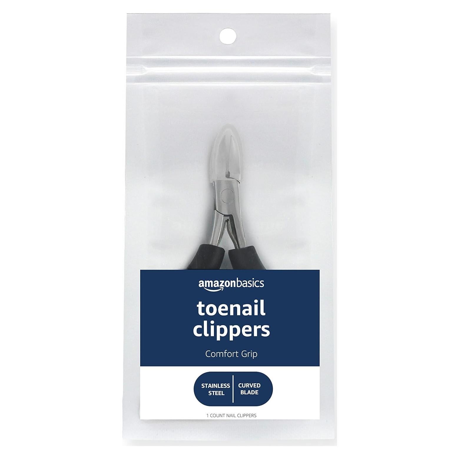 Cortauñas Amazon Basics con Agarre Antideslizante - Negro