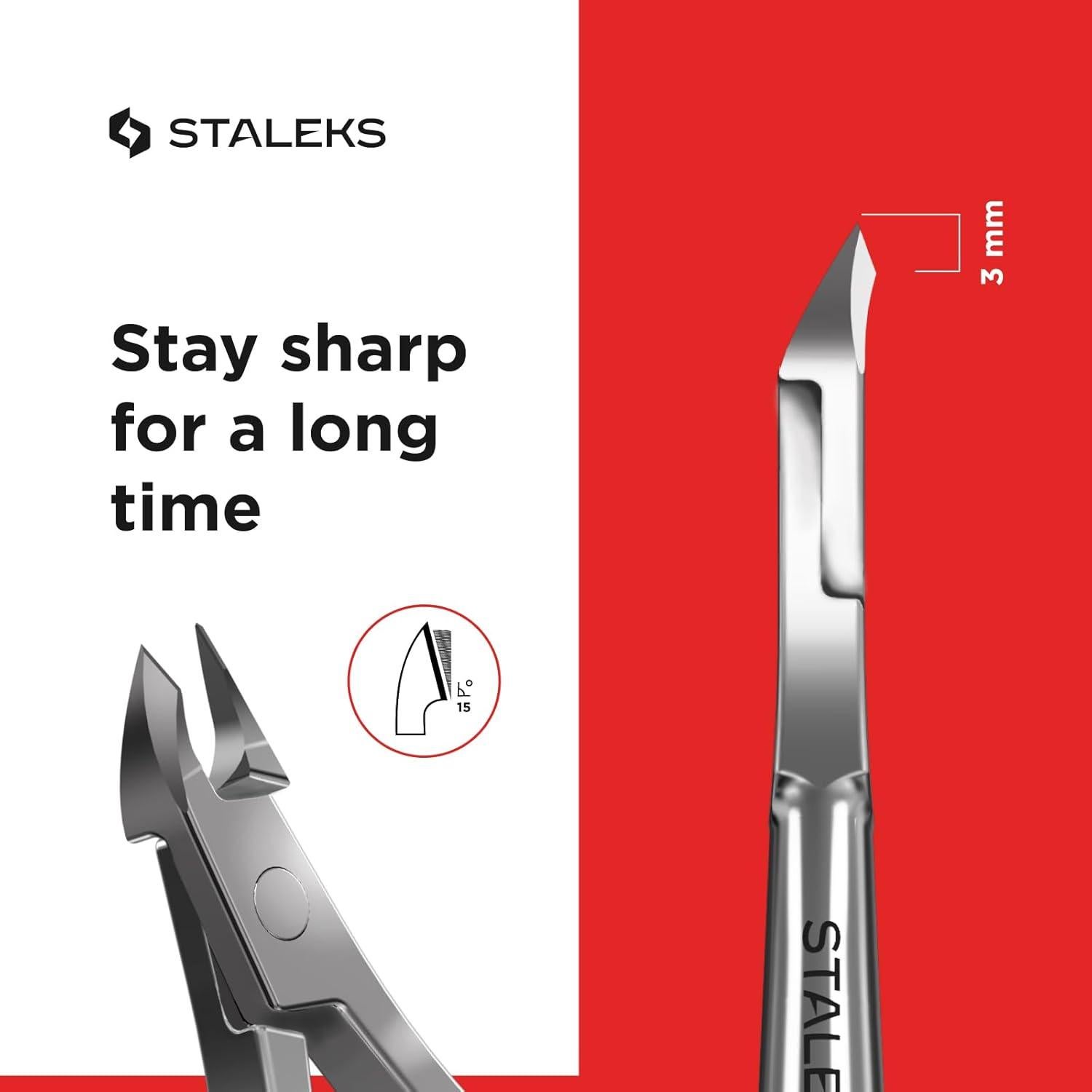 Cortador de Cutículas Staleks Classic 12 - Acero Inoxidable 3 mm