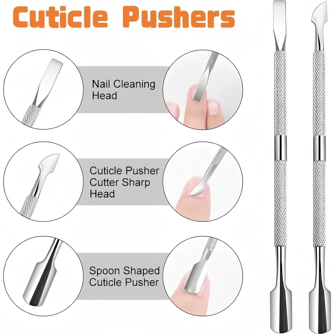 Juego de Cortador y Pinzas de Cutículas Marycarrie - Acero Inoxidable