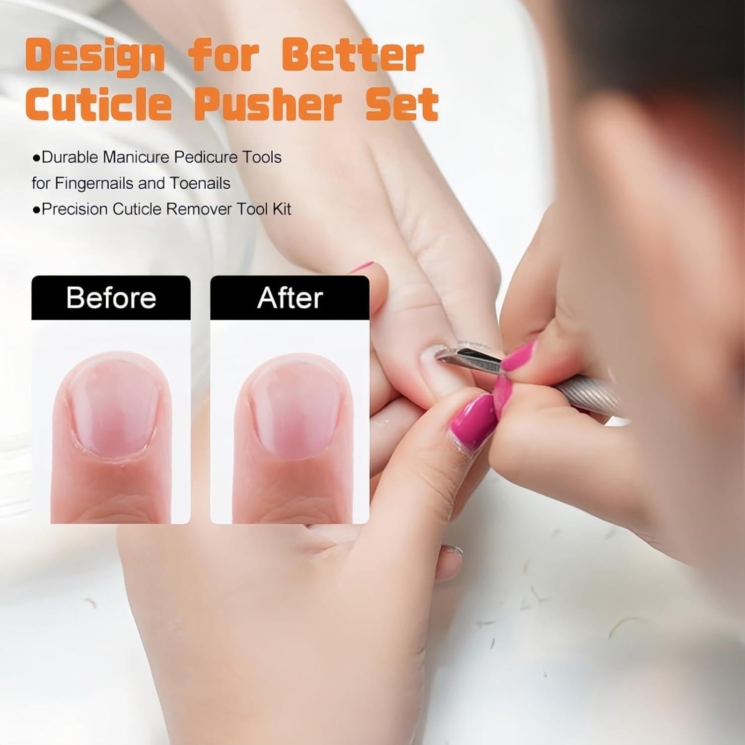 Juego de Cortador y Pinzas de Cutículas Marycarrie - Acero Inoxidable