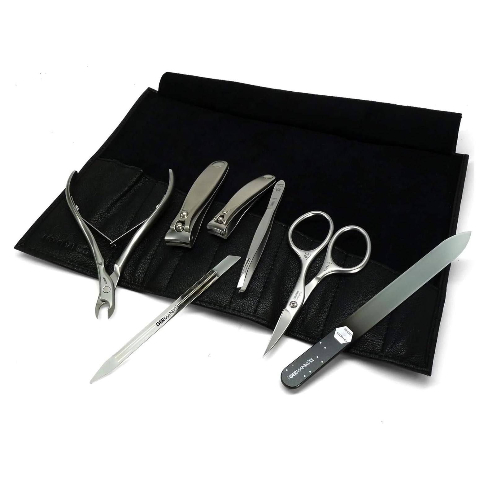 Set de Manicura 7 Piezas GERMANIKURE en Estuche Negro