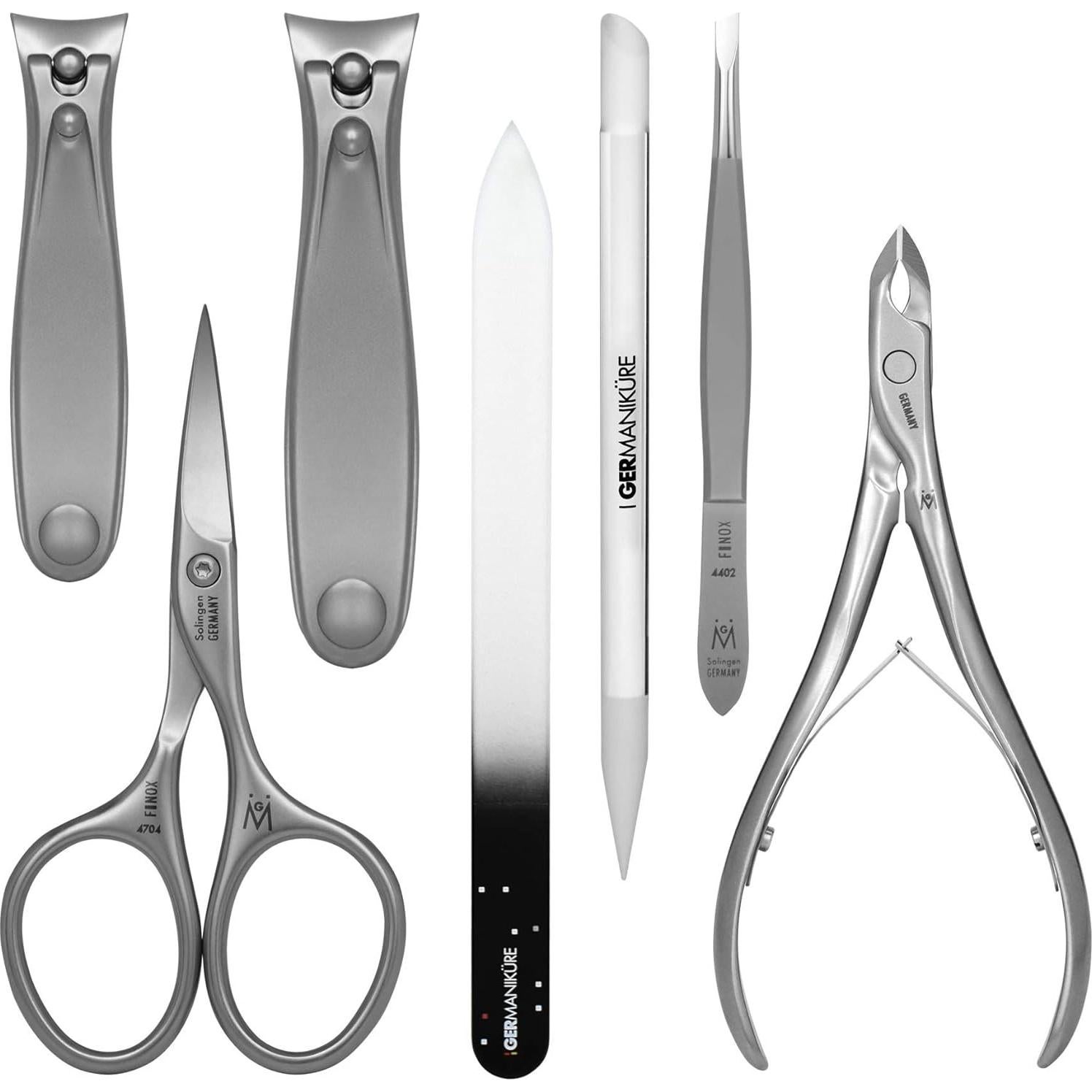 Set de Manicura 7 Piezas GERMANIKURE en Estuche Negro