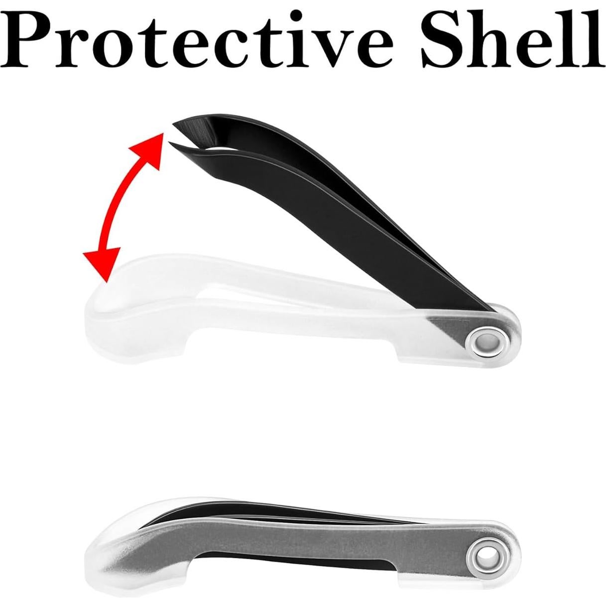 Cortador de Cutículas MOOSEC Mini Acero Inoxidable Negro