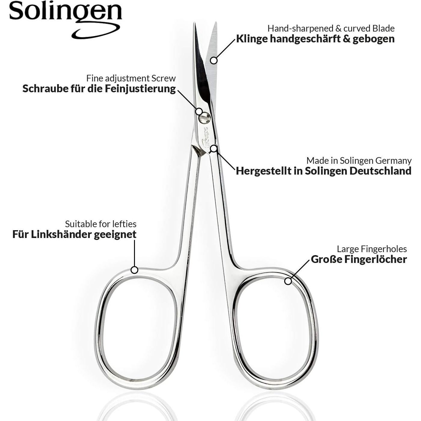 Tijeras Curvadas para Cutículas marQus - Acero Alemán, Estuche