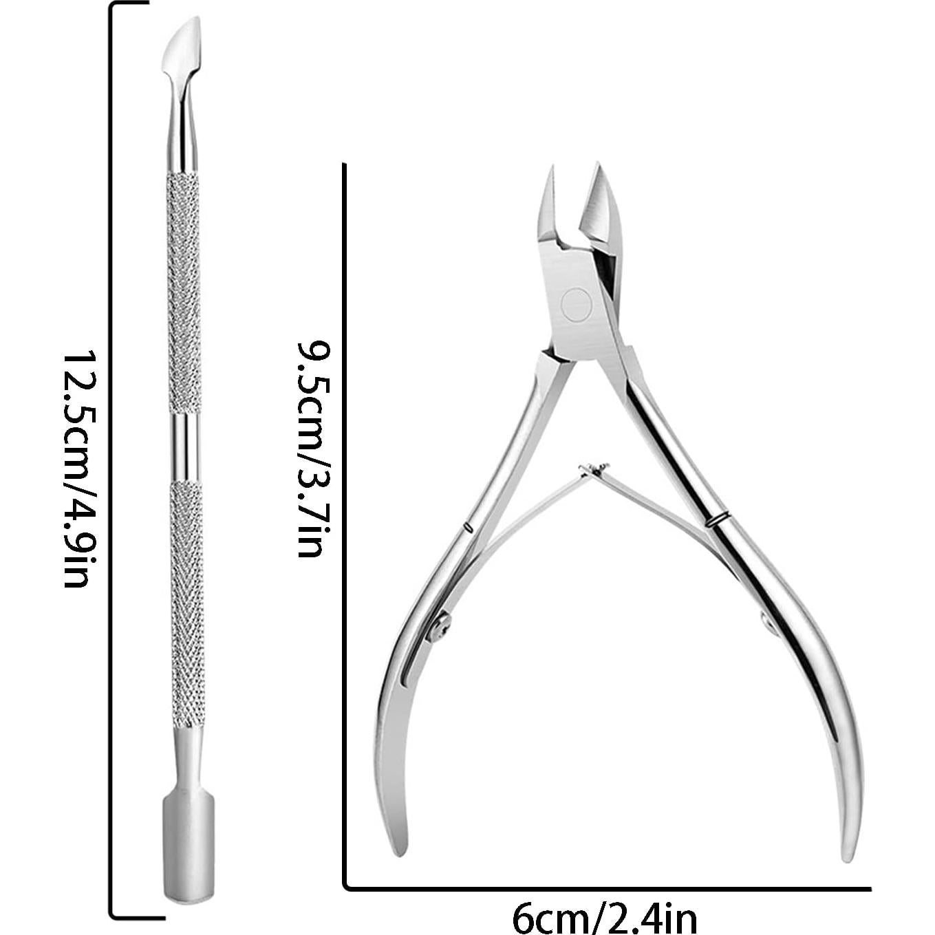 Juego de 6 Cortadores de Cutículas Qusmeiyici - Acero Inoxidable