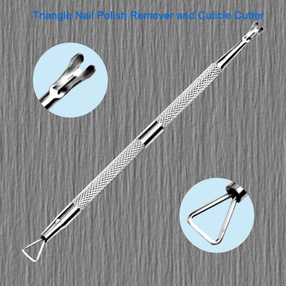 Set de Herramientas de Manicura HIFAU - 2 Piezas Acero Inoxidable