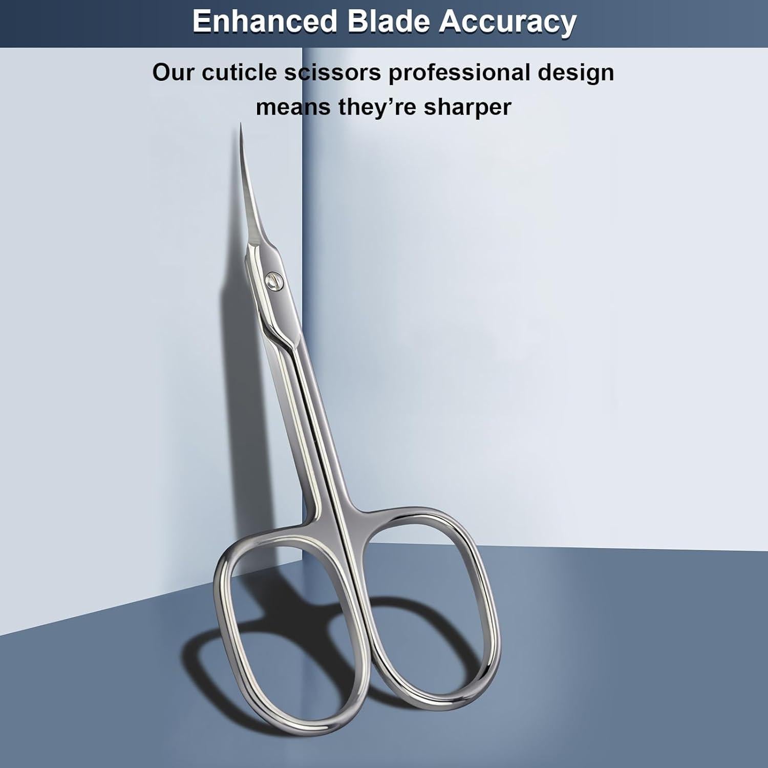 Tijeras para Cutículas CGBE Curvadas de Acero Inoxidable