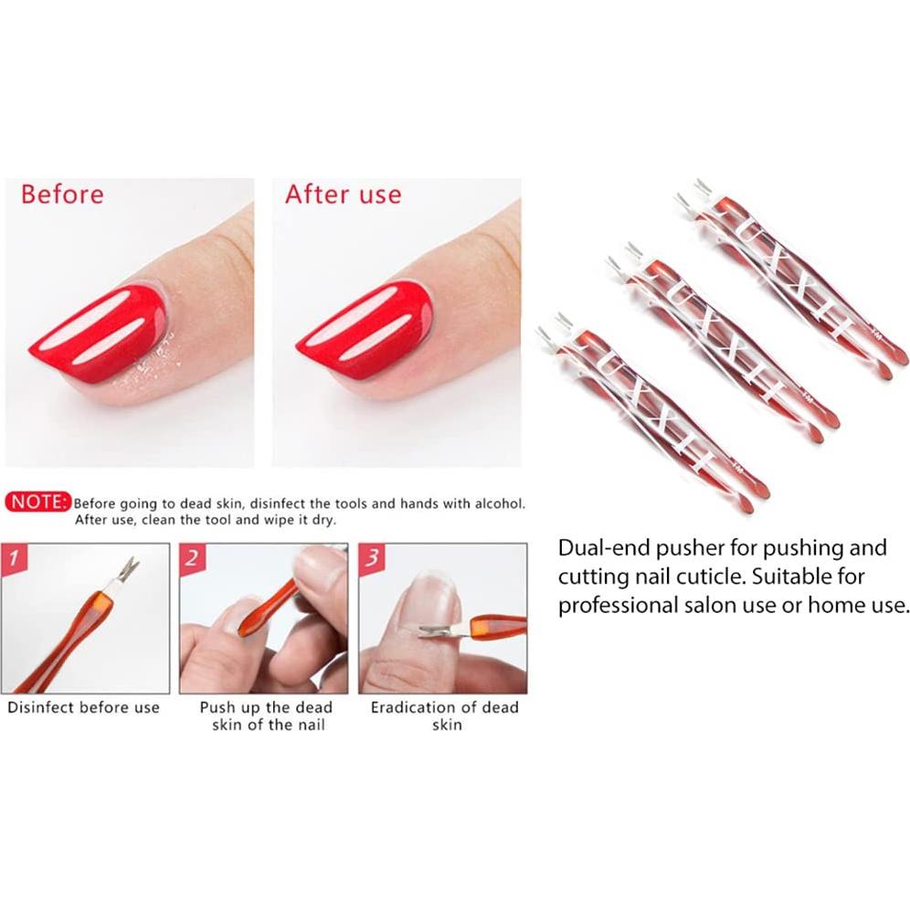 Set de 6 Herramientas de Uñas Luxxii Cortador y Empujador