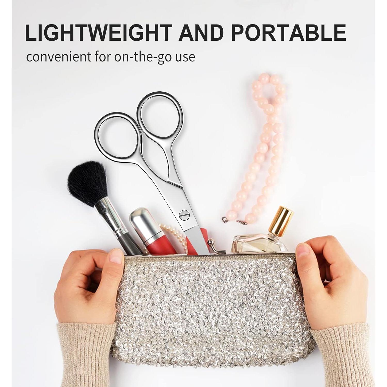 Tijeras Pequeñas AsonTao para Cejas y Vello Nasal 10cm