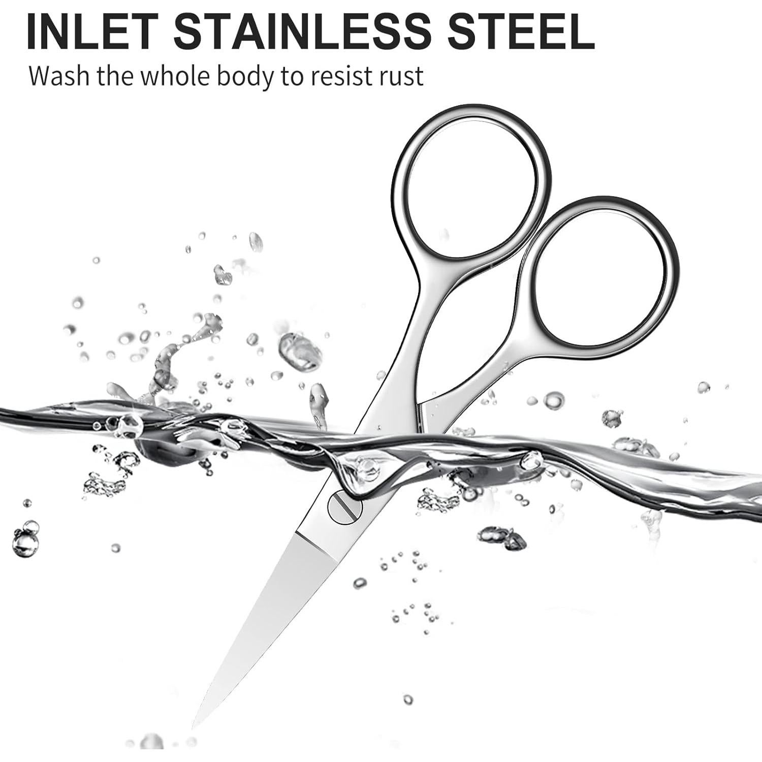 Tijeras Pequeñas AsonTao para Cejas y Vello Nasal 10cm