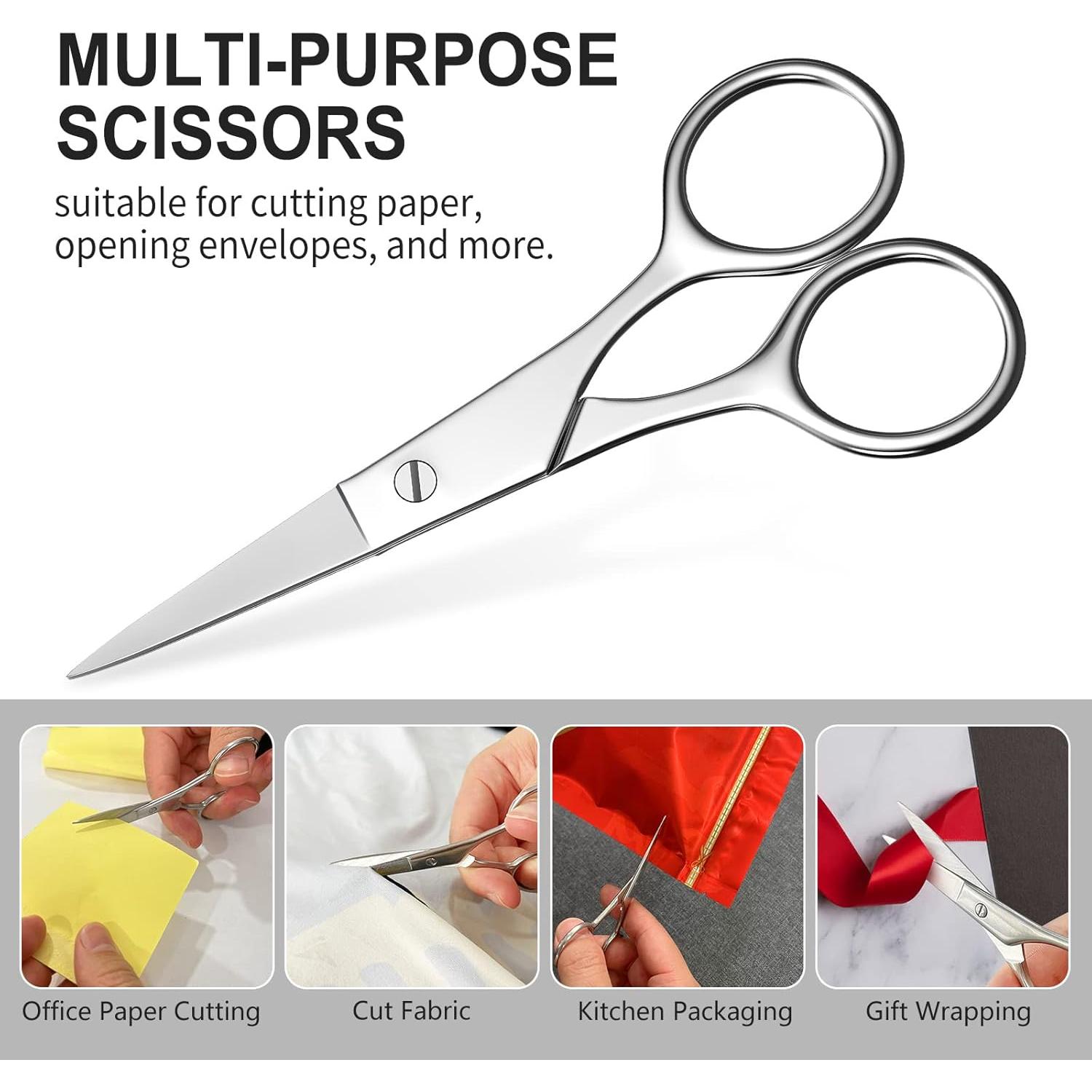 Tijeras Pequeñas AsonTao para Cejas y Vello Nasal 10cm