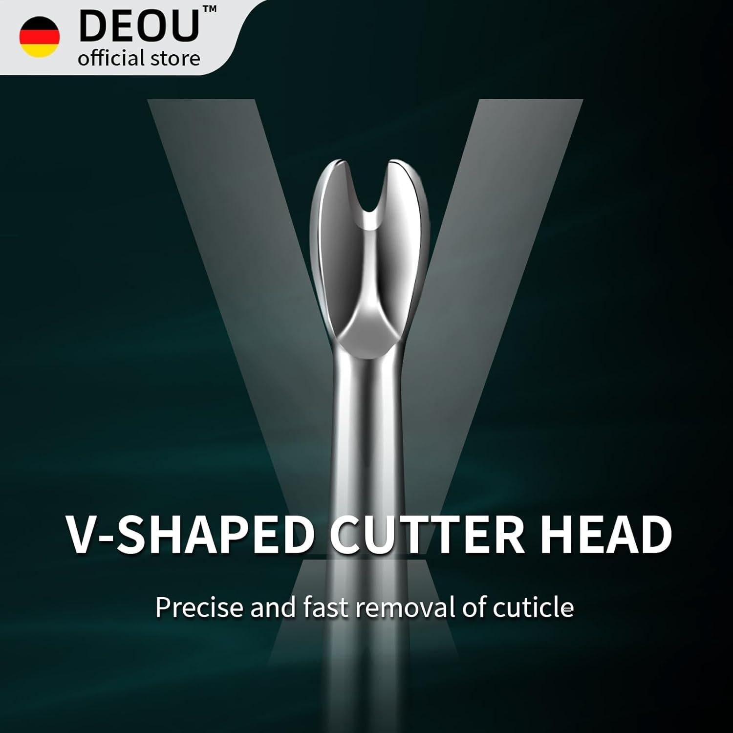 Removedor de Cutículas DEOU de Acero Inoxidable Profesional