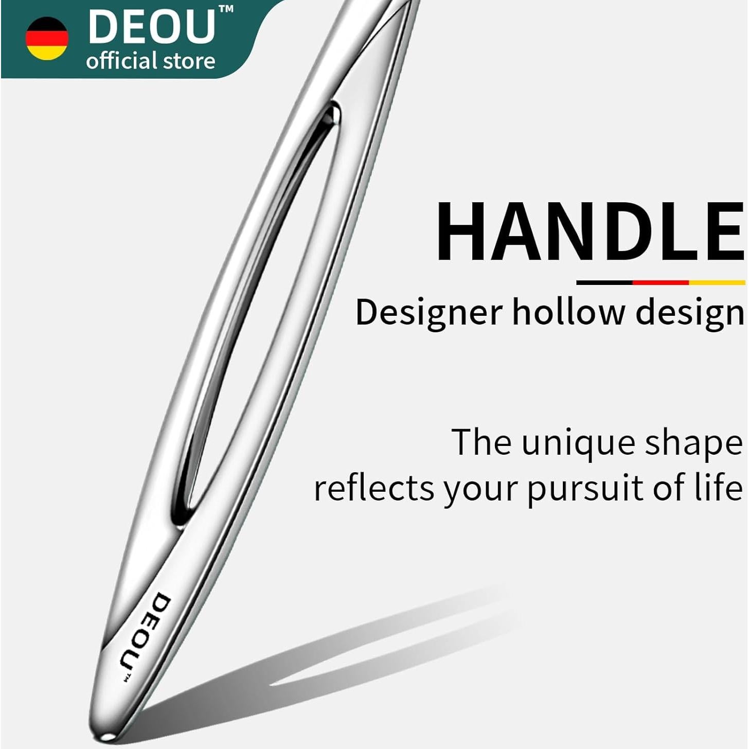 Removedor de Cutículas DEOU de Acero Inoxidable Profesional