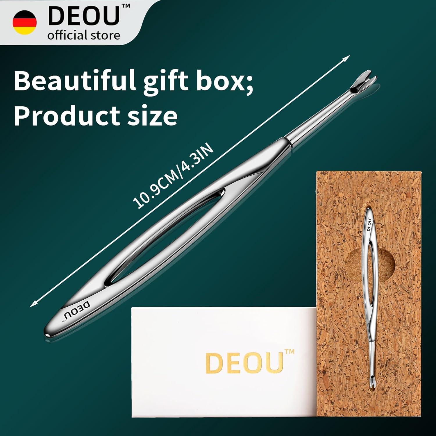 Removedor de Cutículas DEOU de Acero Inoxidable Profesional