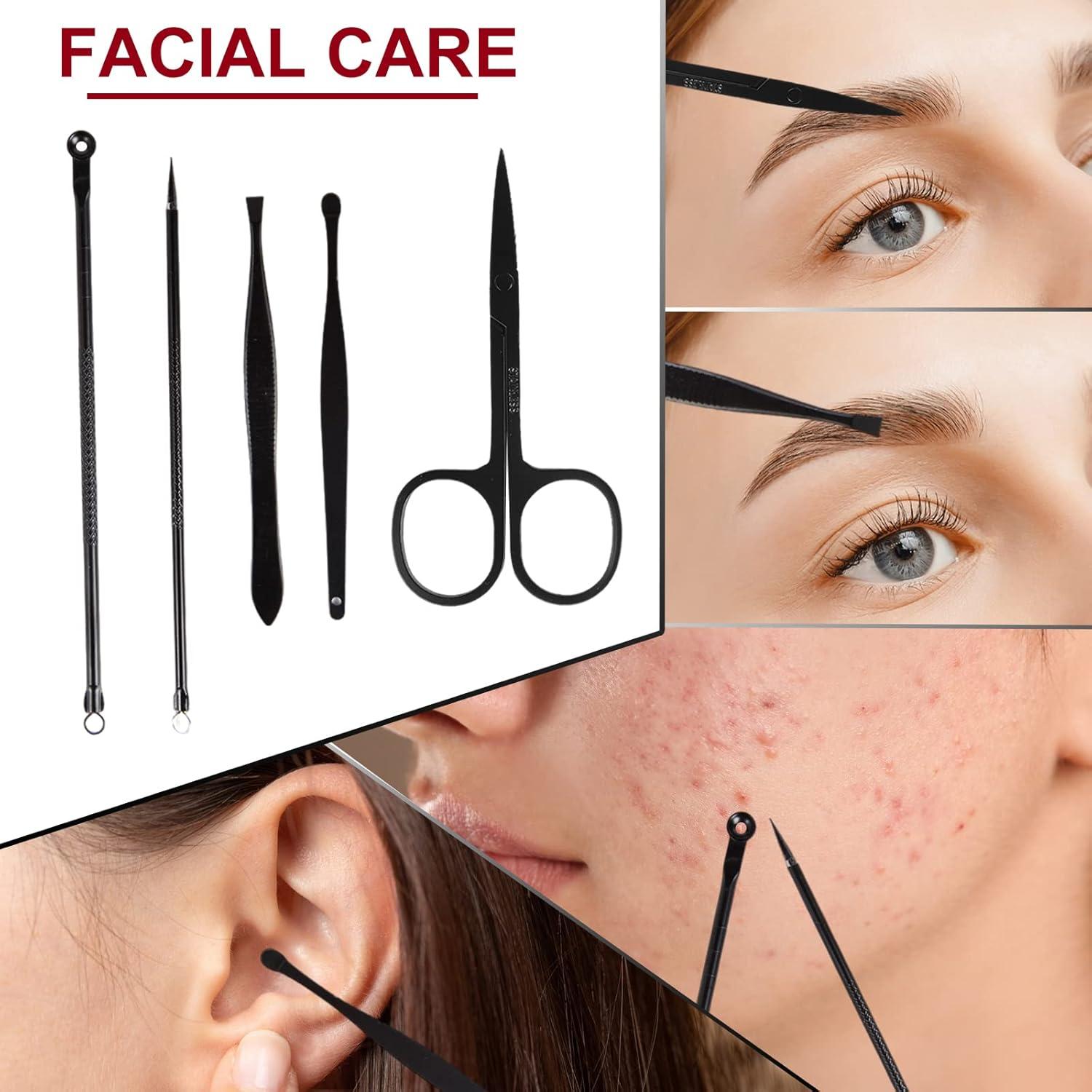 Kit de Manicura y Pedicura 18 en 1 BENLEEDUO Acero Inoxidable