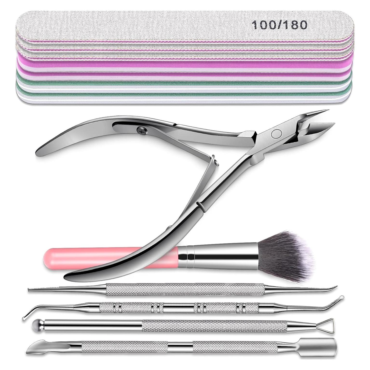 Kit de Manicura y Pedicura TsMADDTs 13PCS Rosa