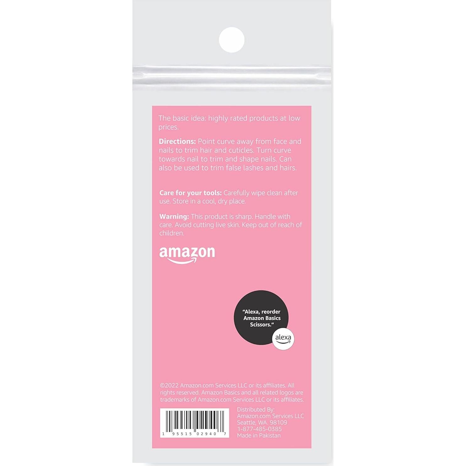 Tijeras de Belleza Amazon Basics Acero Inoxidable 14cm