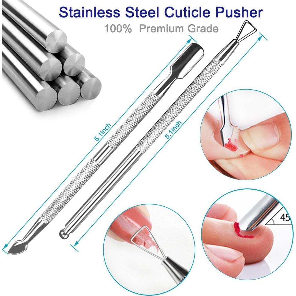 Kit Profesional de Recortadores de Cutículas Pingispower 8PCS