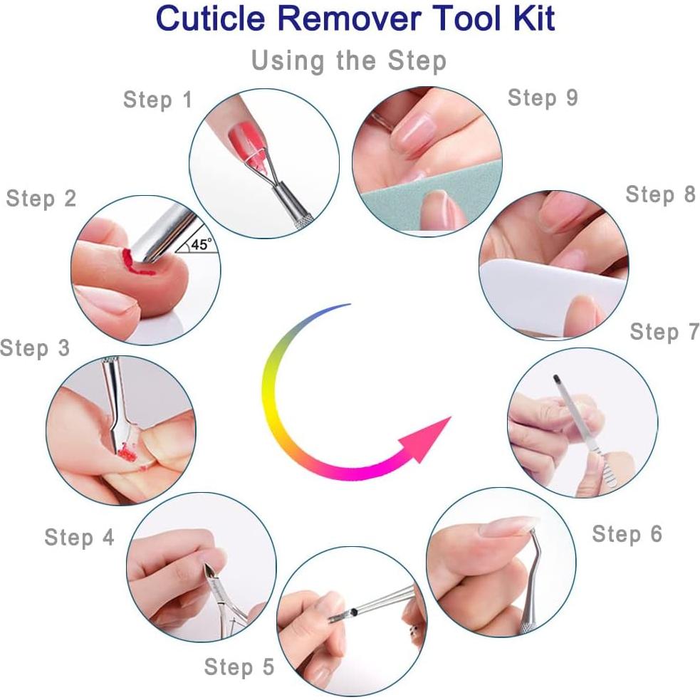 Kit Profesional de Recortadores de Cutículas Pingispower 8PCS