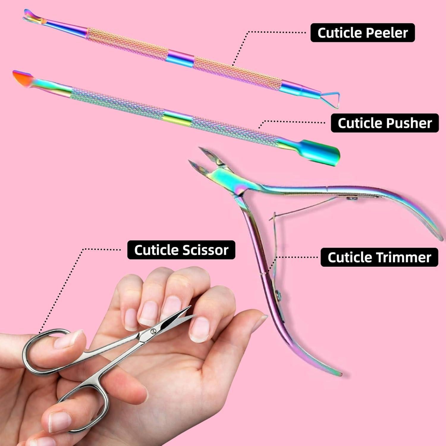 Set de Cortadores de Cutículas Mornihima - 4 Piezas