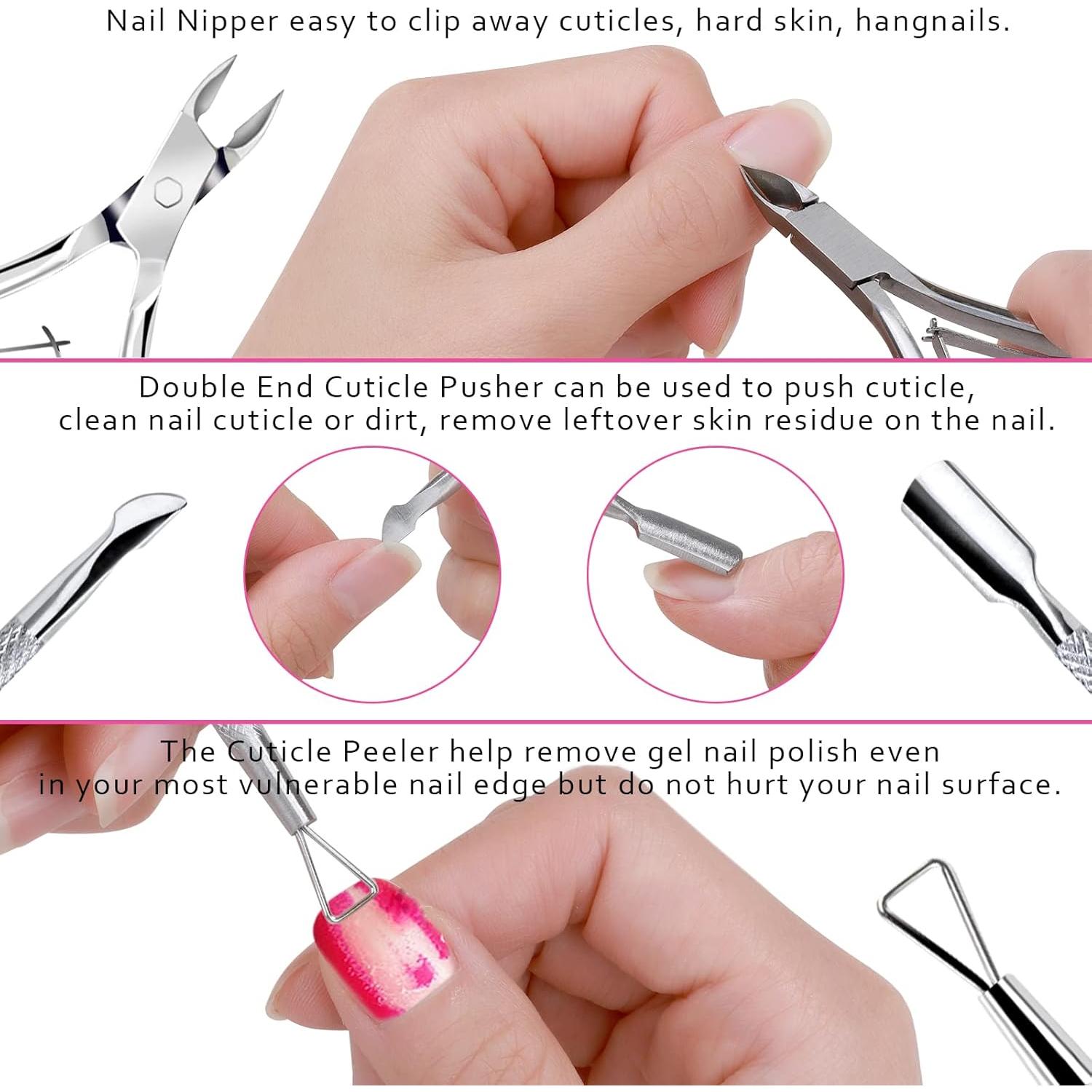 Kit de Manicura Profesional FANDAMEI con 3 Limas y Aceite