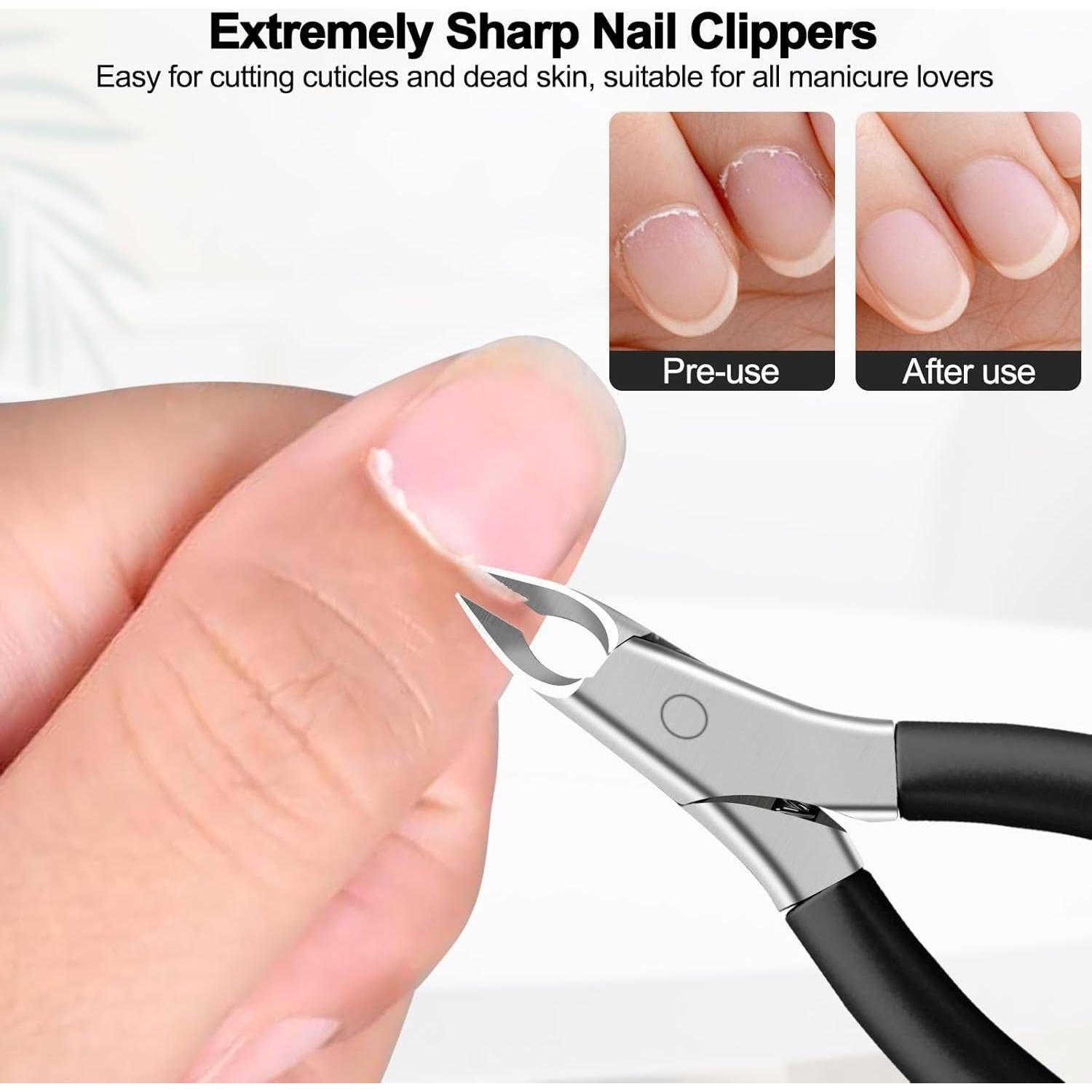 Cortador de Cutículas Profesional Diesisa - Acero Inoxidable Negro