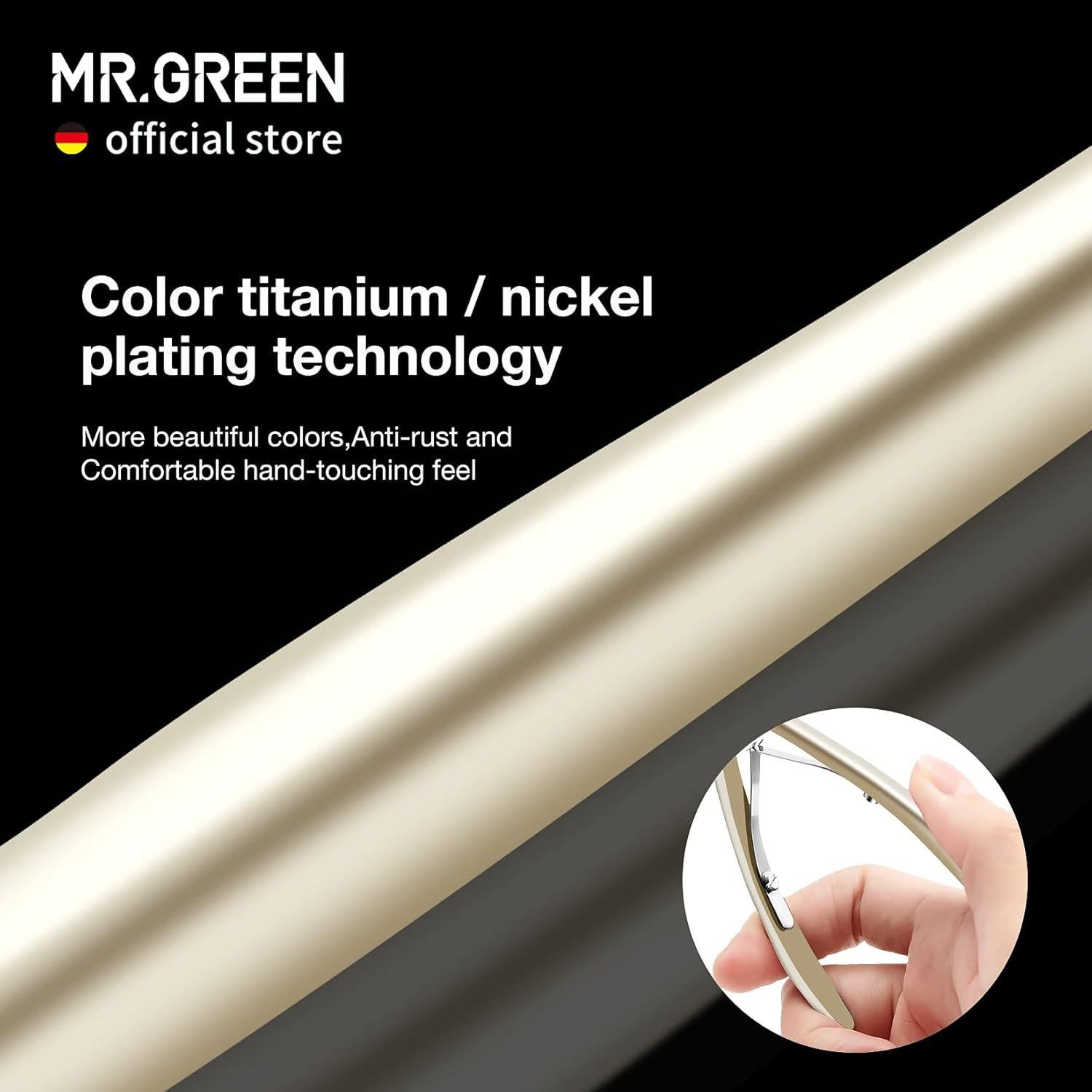 Cortador de Cutículas MR.GREEN Acero Inoxidable 5mm Colorido