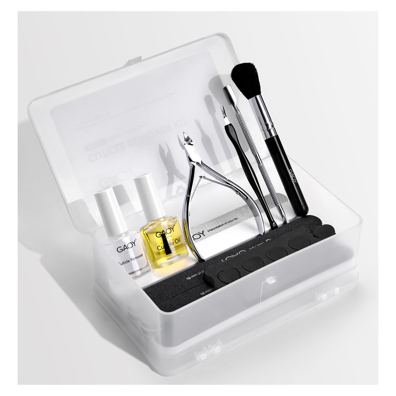 Kit Removedor de Cutículas GAOY, Manicura Profesional Completo