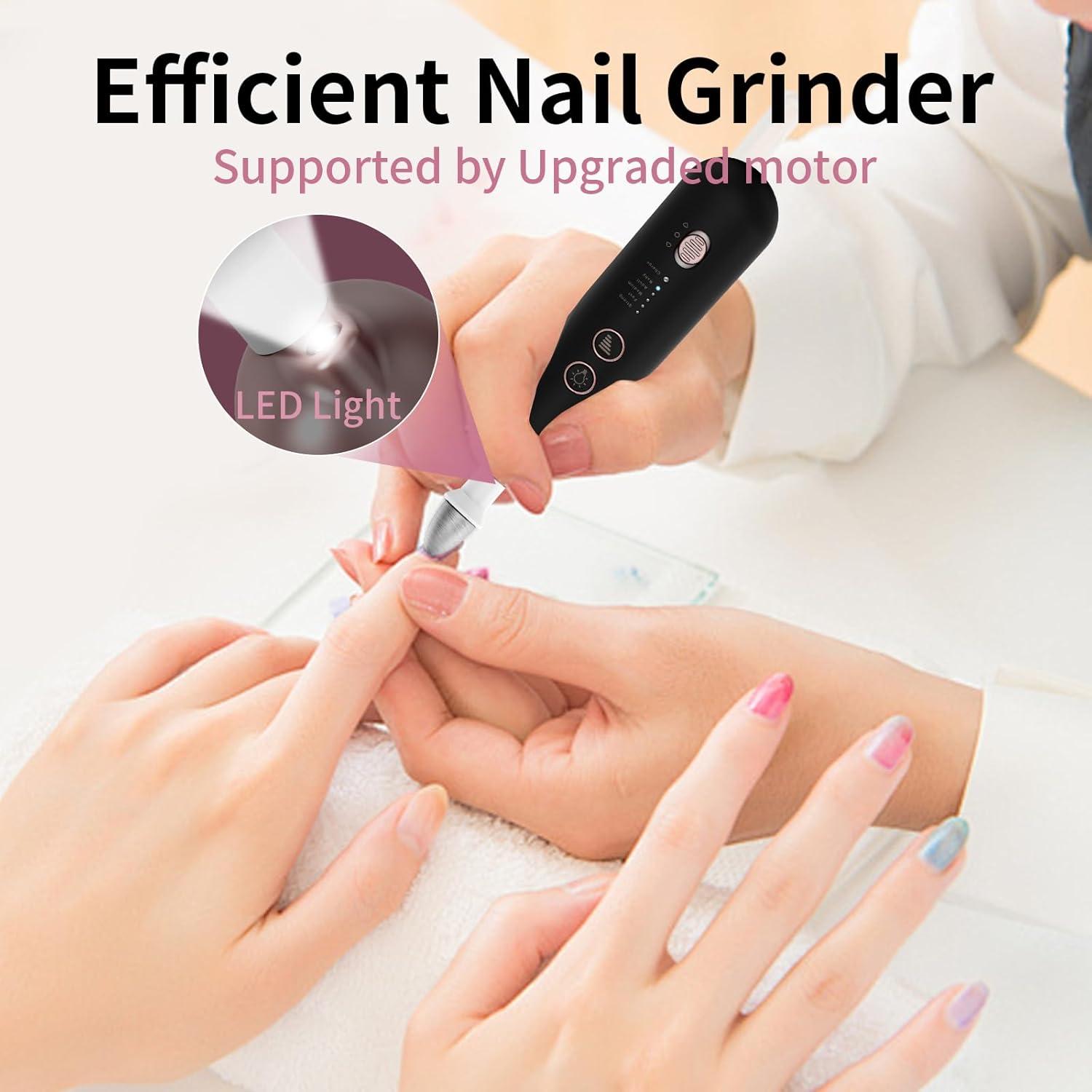 Kit de Manicura y Pedicura Hoxida Eléctrico Inalámbrico 5 Velocidades