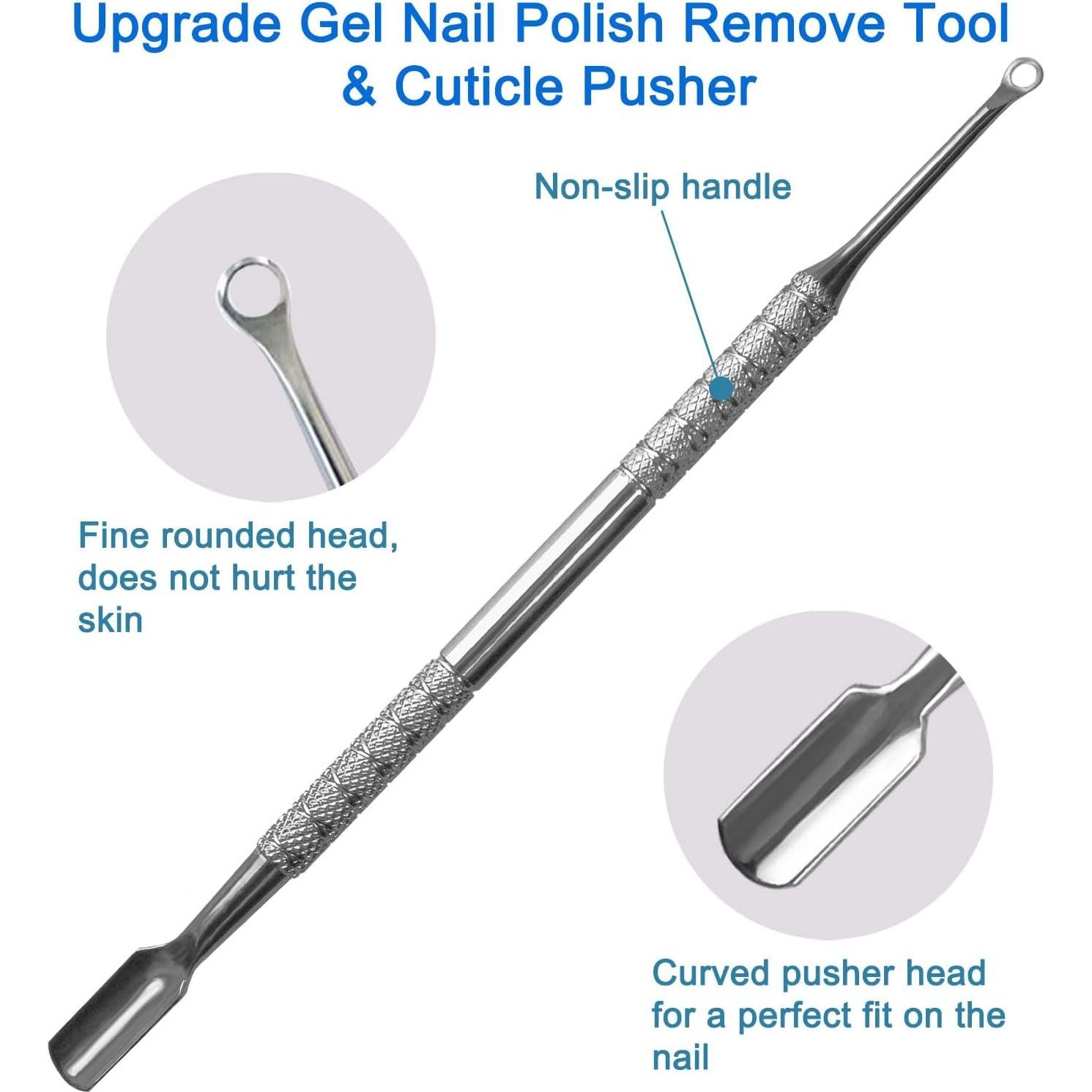 Juego de Herramientas de Manicura HIFAU 2 Piezas Acero Inoxidable