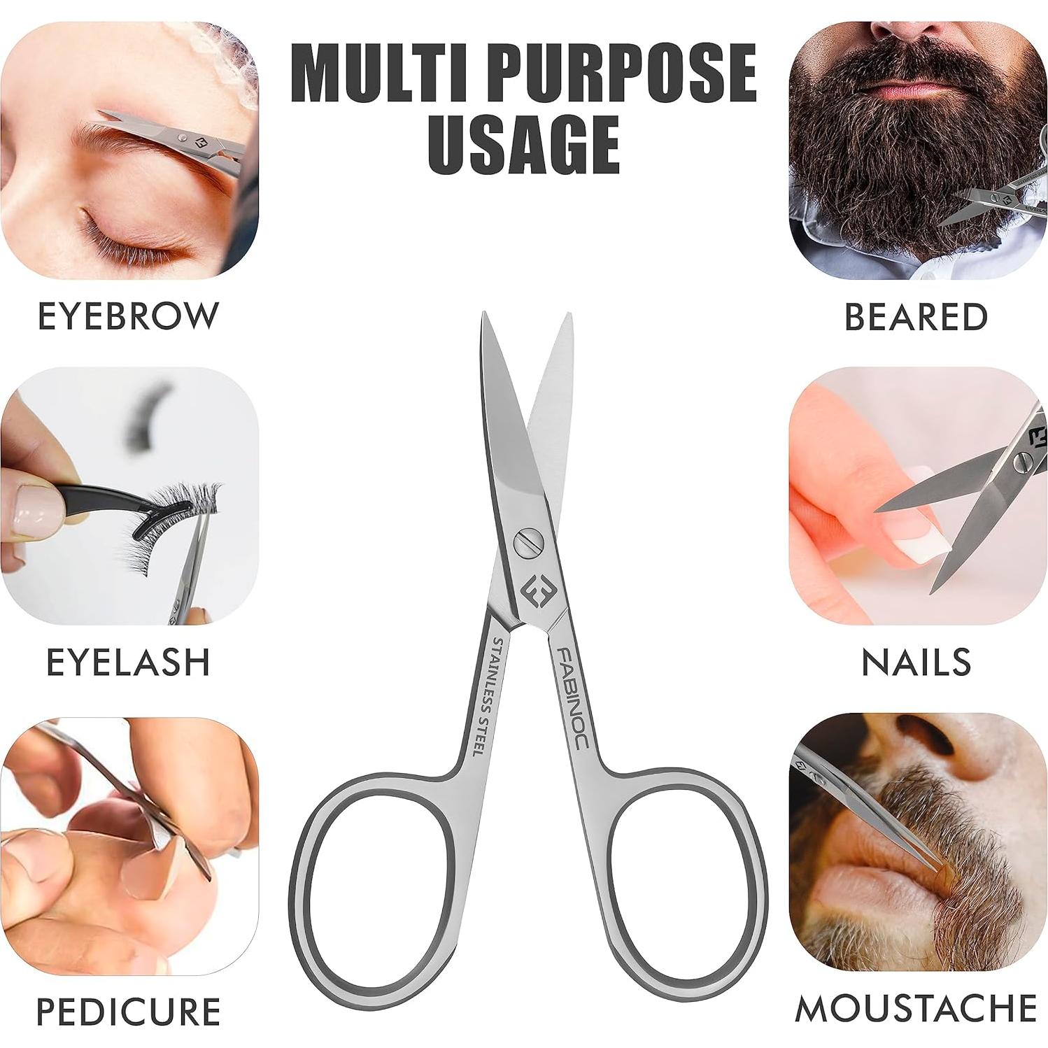 Tijeras de Uñas Curvadas Fabinoc 8.9 cm Acero Inoxidable