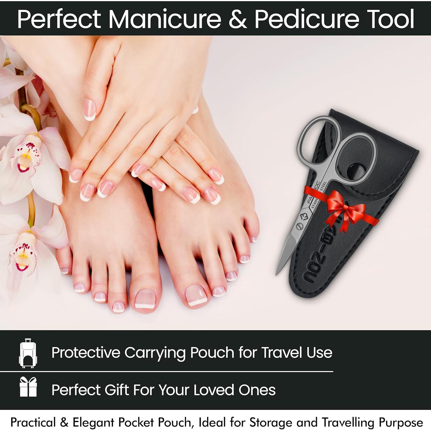 Tijeras de Uñas Curvadas Fabinoc 8.9 cm Acero Inoxidable