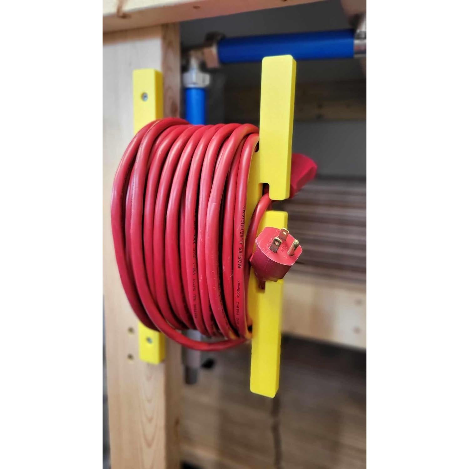 Carrete Organizador de Cable Eléctrico Cauff Amarillo 30.48m